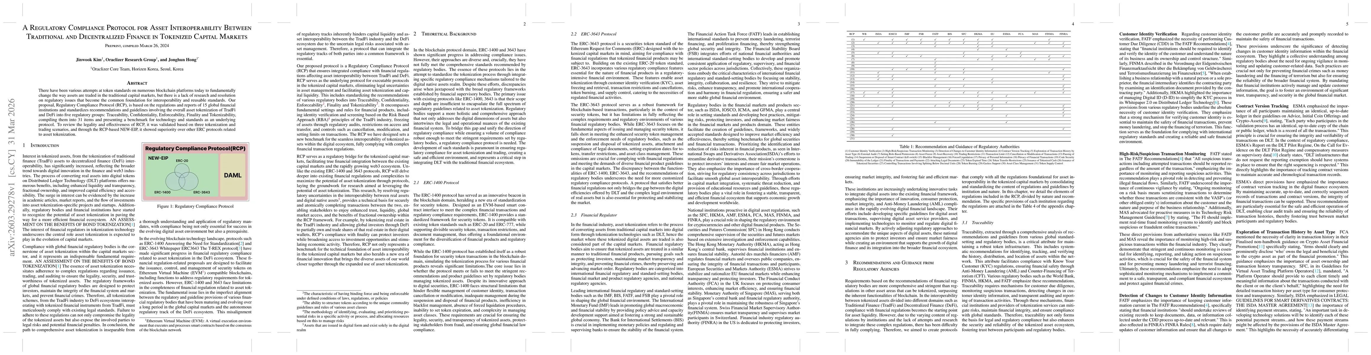 Thumbnail for A Regulatory Compliance Protocol for Asset Interoperability Between Traditional and Decentralized Finance in Tokenized Capital Markets