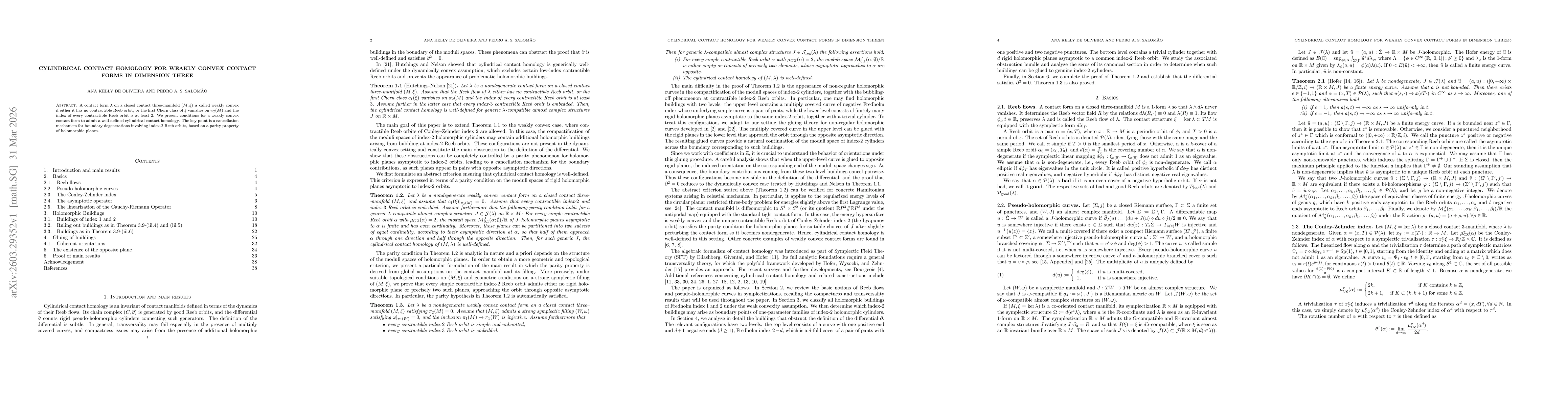 Thumbnail for Cylindrical contact homology for weakly convex contact forms in dimension three