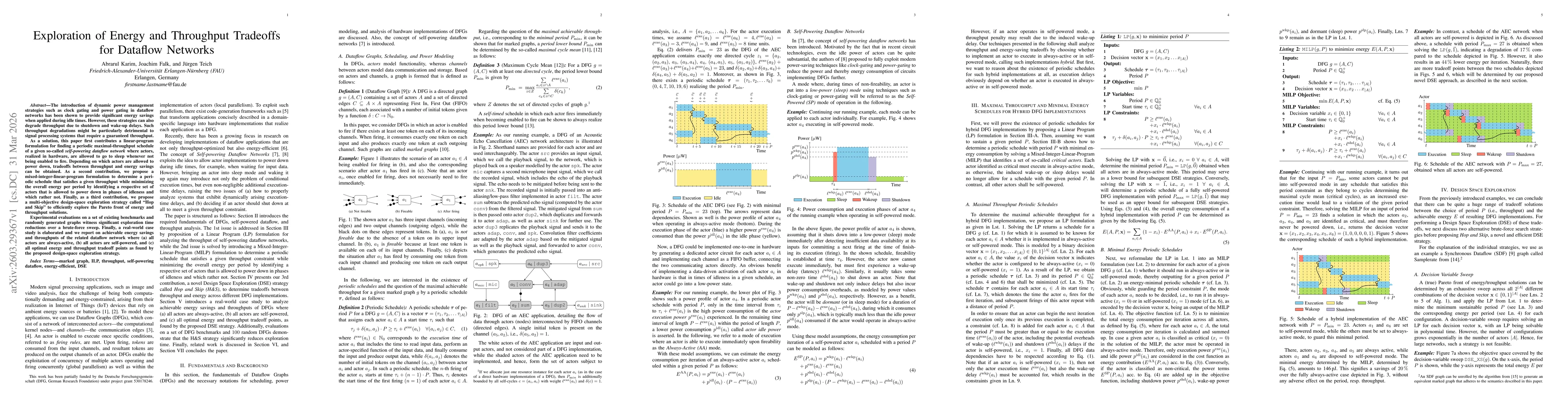 Thumbnail for Exploration of Energy and Throughput Tradeoffs for Dataflow Networks