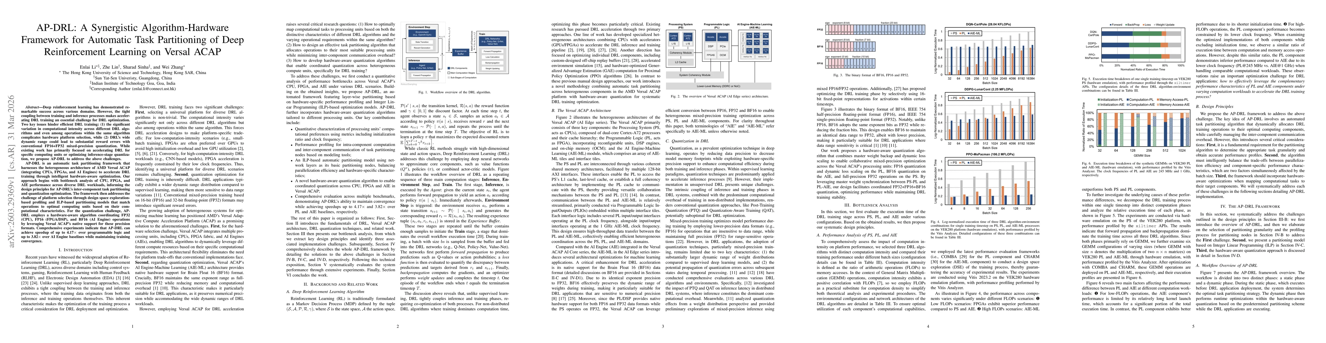 Thumbnail for AP-DRL: A Synergistic Algorithm-Hardware Framework for Automatic Task Partitioning of Deep Reinforcement Learning on Versal ACAP
