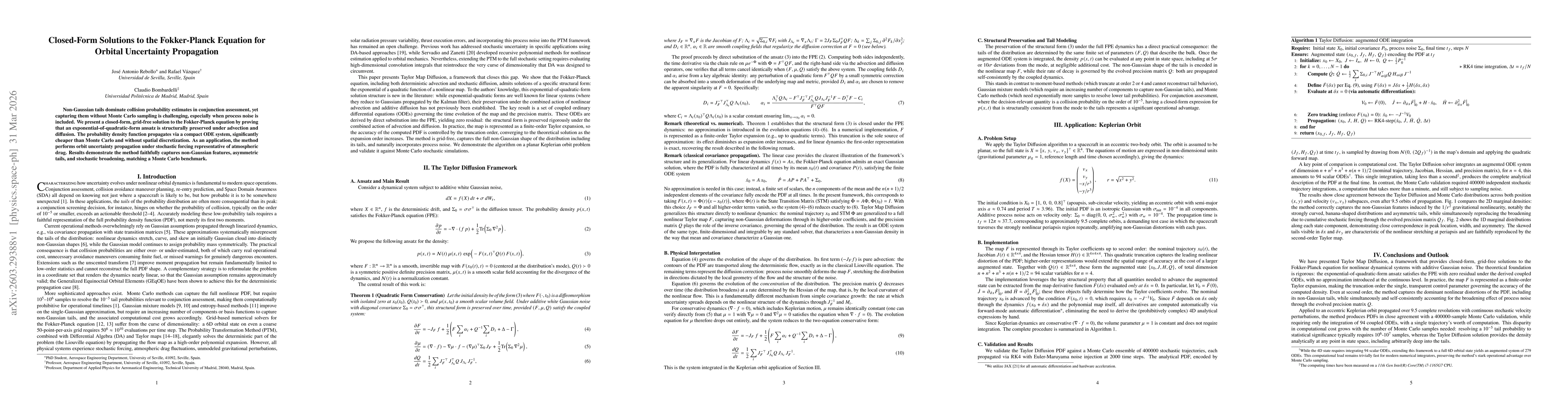 Thumbnail for Closed-Form Solutions to the Fokker-Planck Equation for Orbital Uncertainty Propagation