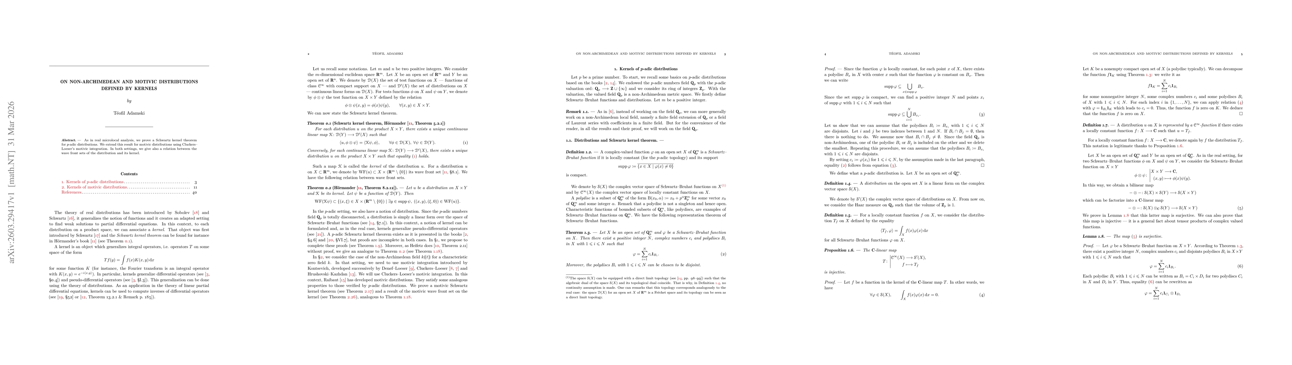 Thumbnail for On non-Archimedean and motivic distributions defined by kernels