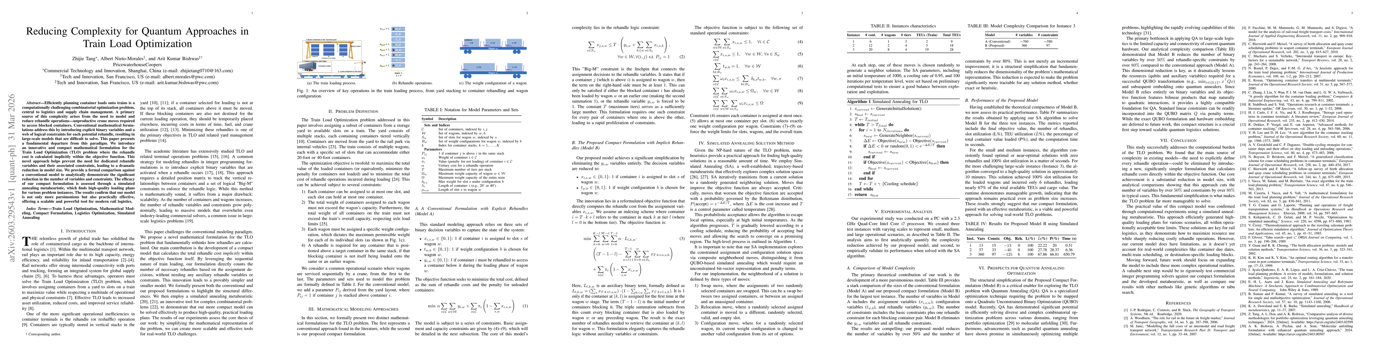 Thumbnail for Reducing Complexity for Quantum Approaches in Train Load Optimization