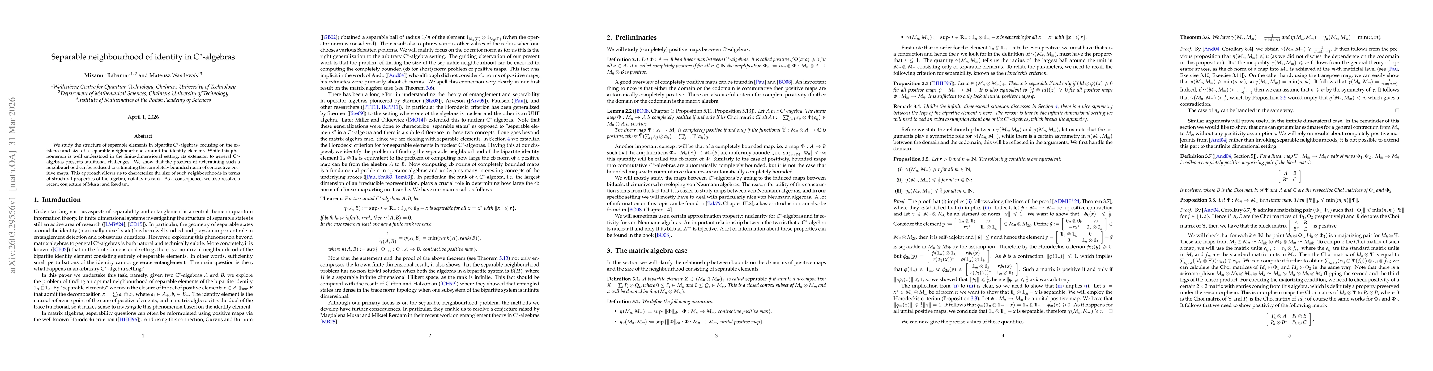 Thumbnail for Separable neighbourhood of identity in C$^{\ast}$-algebras