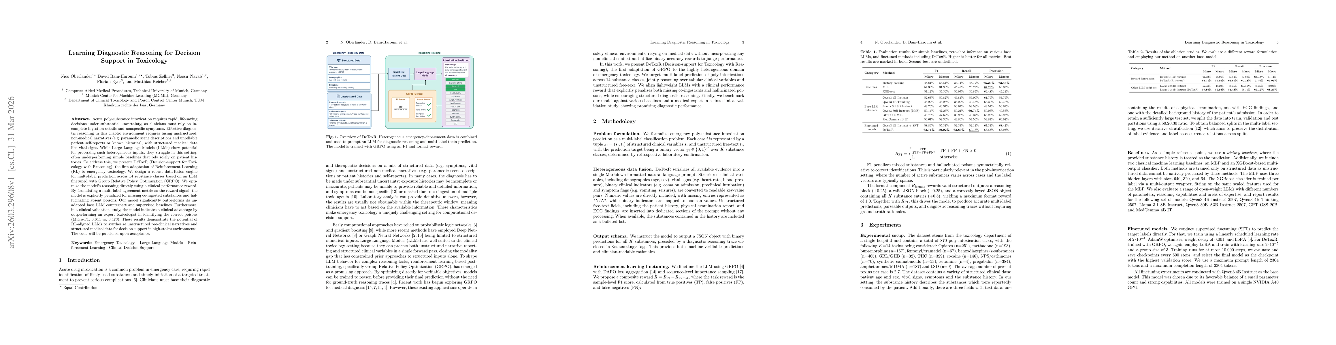 Thumbnail for Learning Diagnostic Reasoning for Decision Support in Toxicology