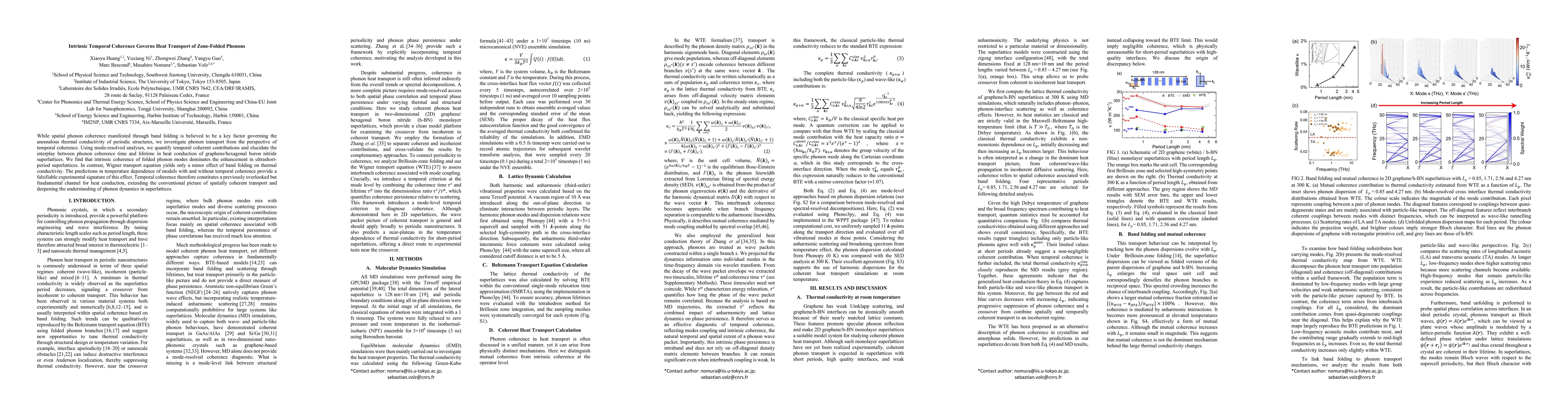 Thumbnail for Intrinsic Temporal Coherence Governs Heat Transport of Zone-Folded Phonons