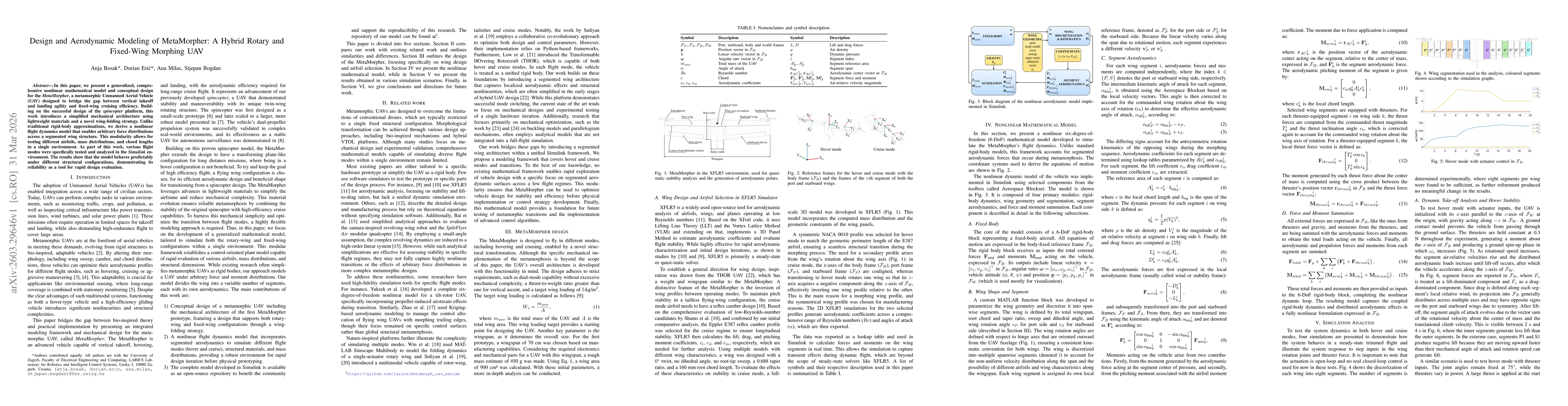 Thumbnail for Design and Aerodynamic Modeling of MetaMorpher: A Hybrid Rotary andFixed-Wing Morphing UAV