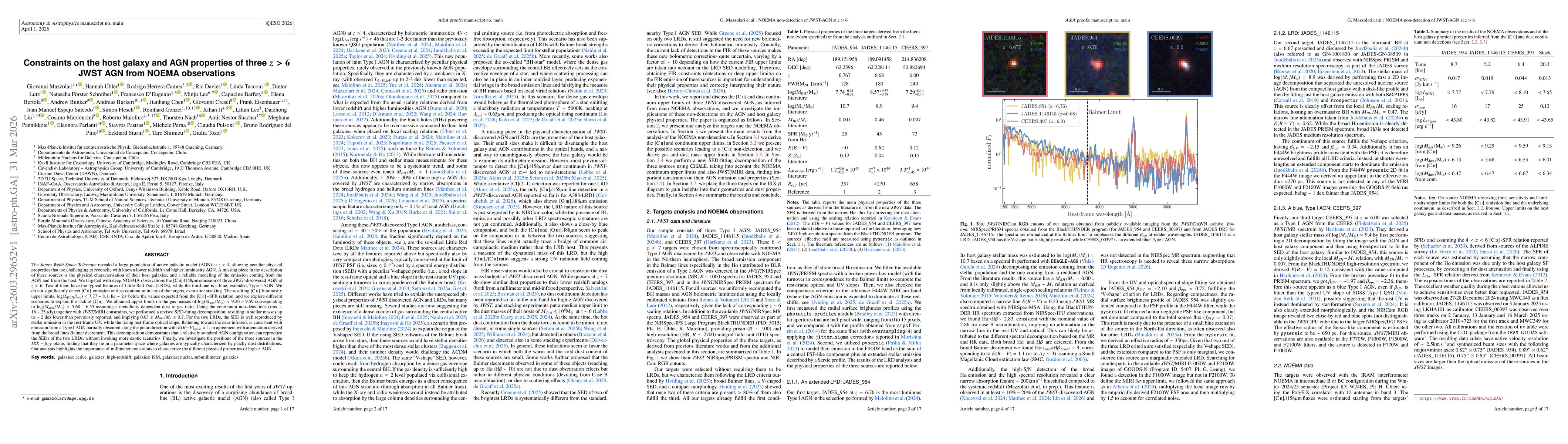 Thumbnail for Constraints on the host galaxy and AGN properties of three z > 6 JWST AGN from NOEMA observations