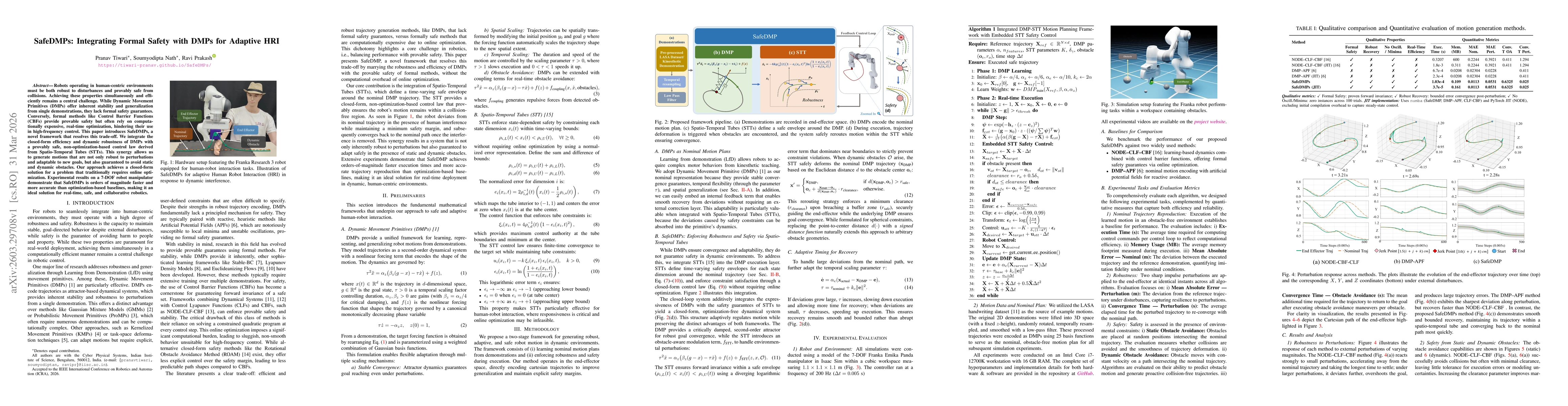 Thumbnail for SafeDMPs: Integrating Formal Safety with DMPs for Adaptive HRI