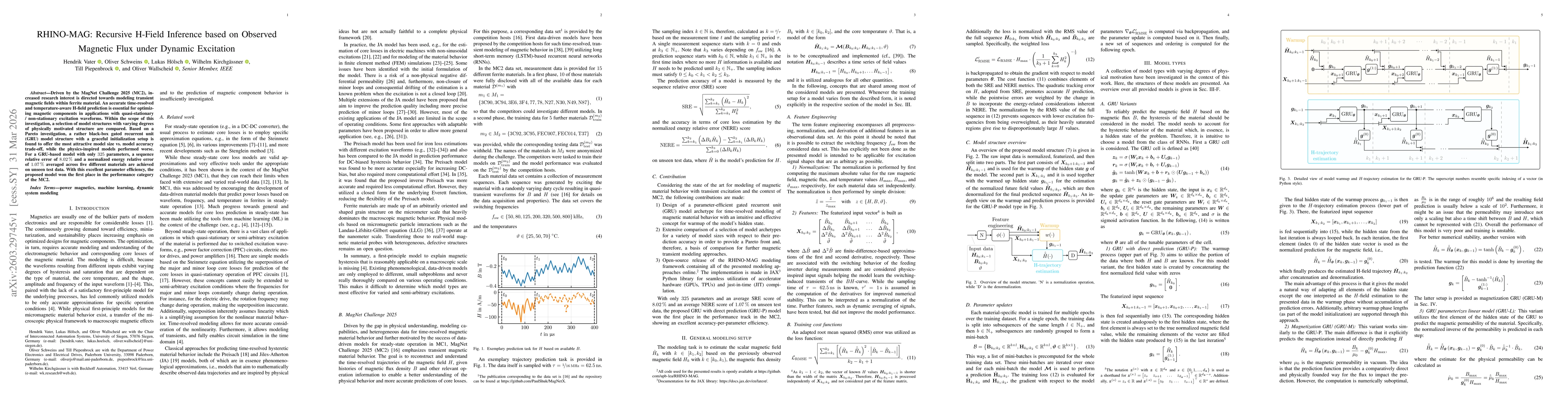 Thumbnail for RHINO-MAG: Recursive H-Field Inference based on Observed Magnetic Flux under Dynamic Excitation