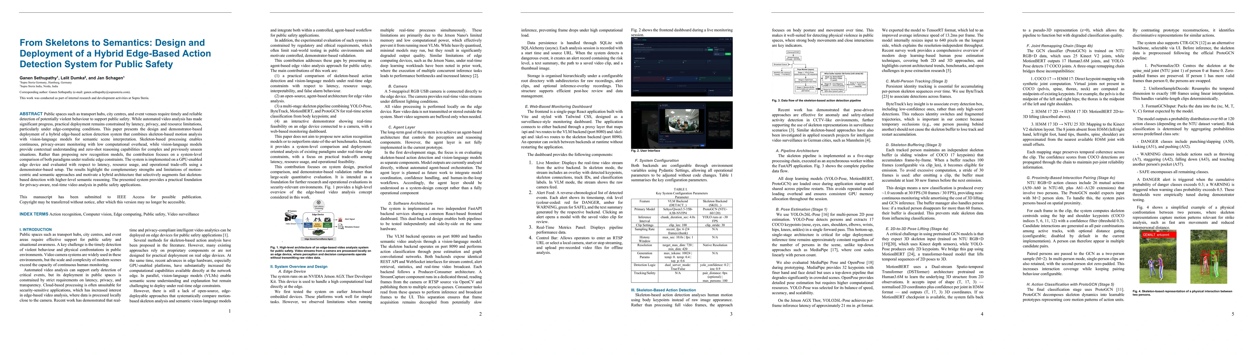 Thumbnail for From Skeletons to Semantics: Design and Deployment of a Hybrid Edge-Based Action Detection System for Public Safety