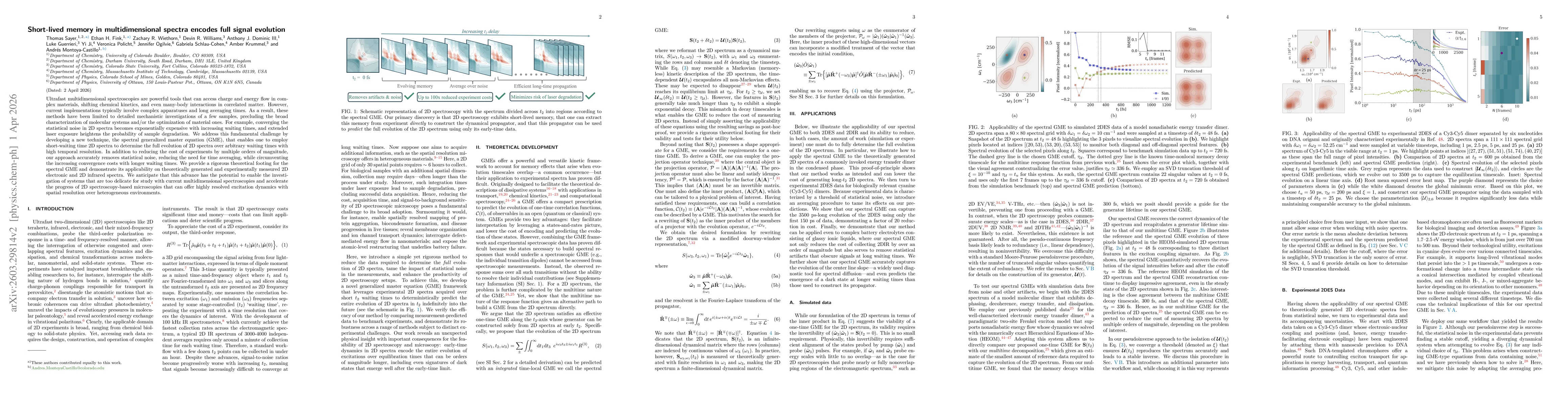 Thumbnail for Short-lived memory in multidimensional spectra encodes full signal evolution
