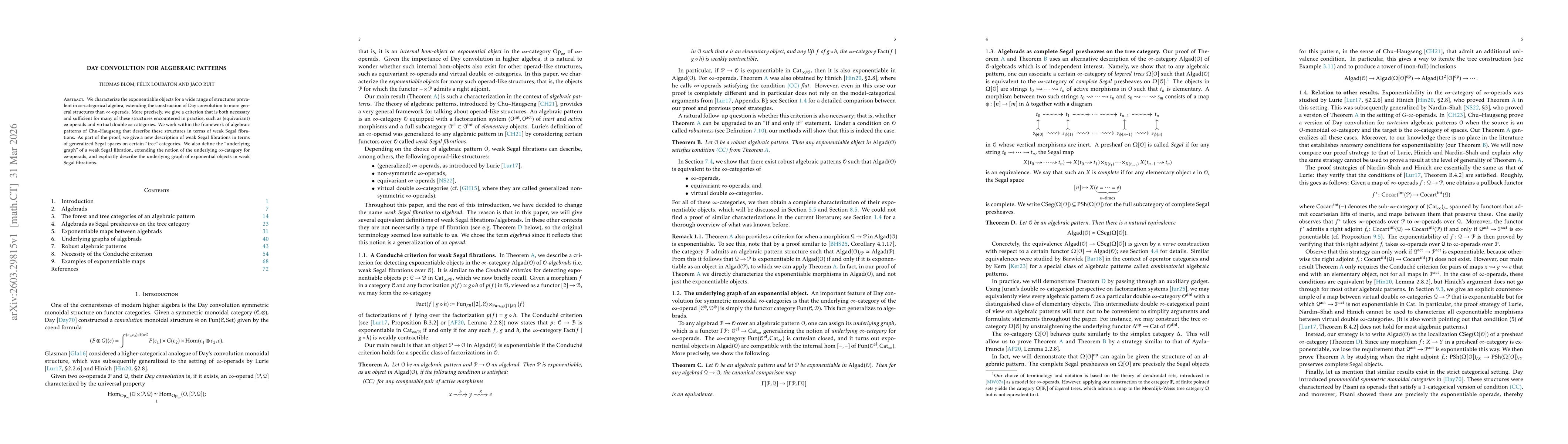 Thumbnail for Day convolution for algebraic patterns