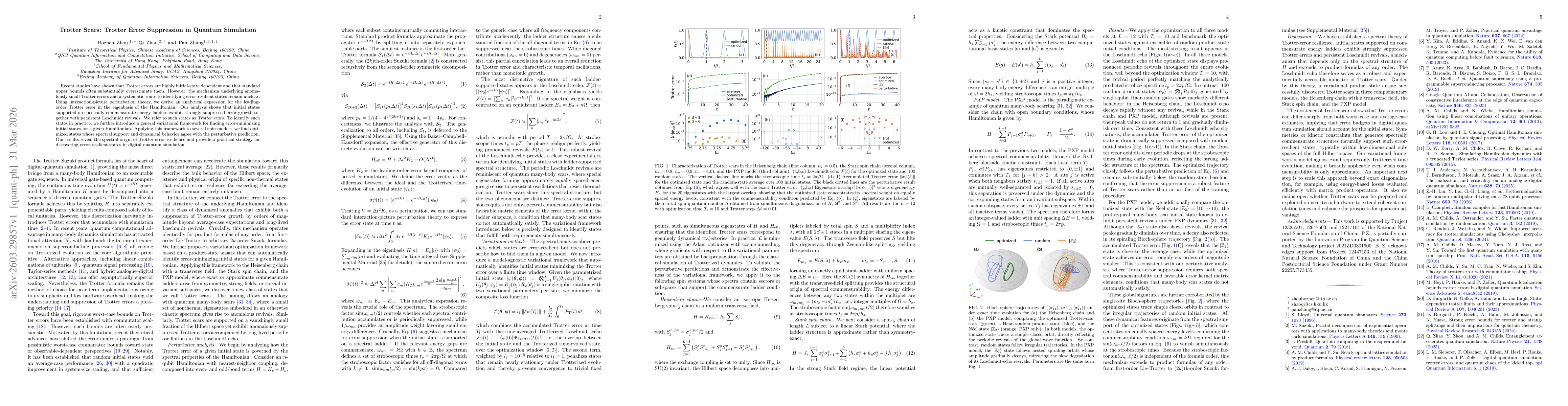 Thumbnail for Trotter Scars: Trotter Error Suppression in Quantum Simulation