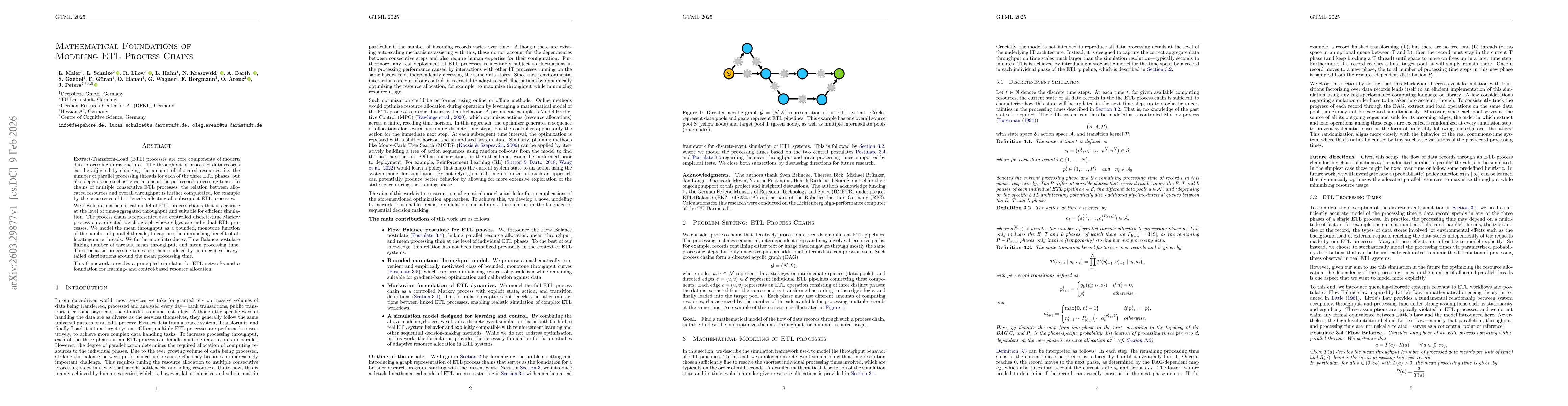 Thumbnail for Mathematical Foundations of Modeling ETL Process Chains
