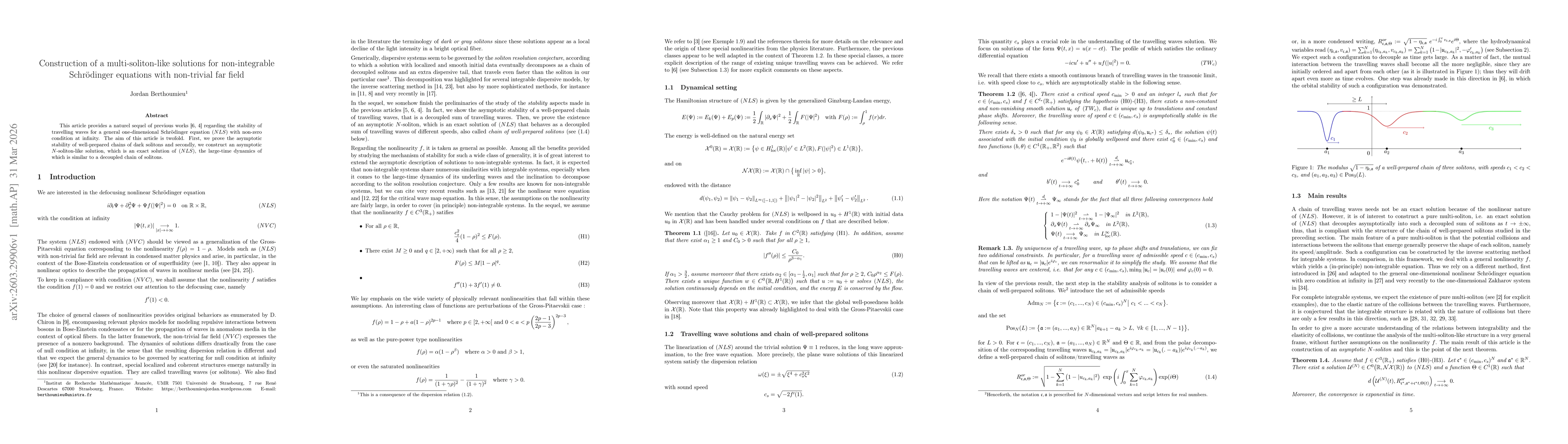 Thumbnail for Construction of a multi-soliton-like solutions for non-integrable Schrödinger equations with non-trivial far field