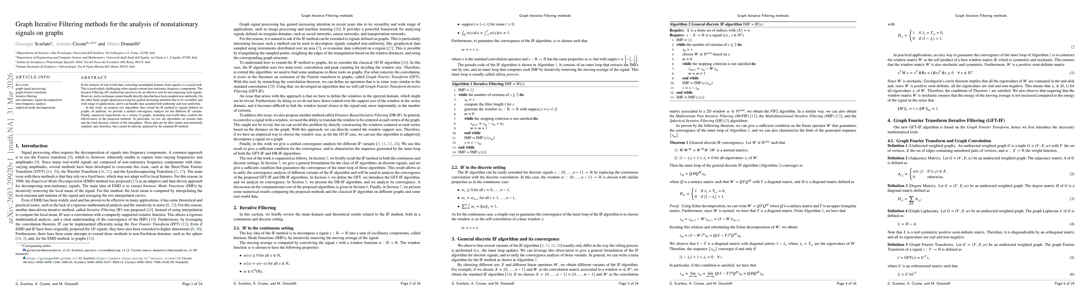 Thumbnail for Graph Iterative Filtering methods for the analysis of nonstationary signals on graphs