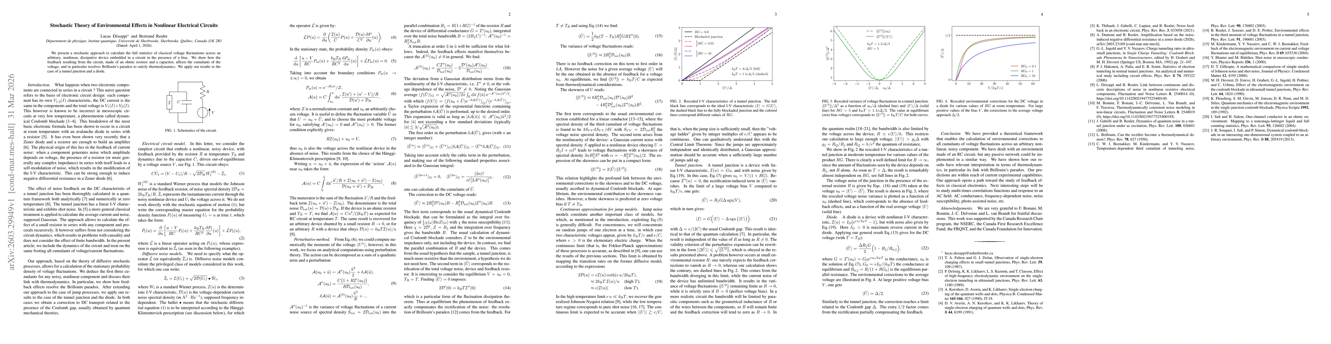 Thumbnail for Stochastic Theory of Environmental Effects in Nonlinear Electrical Circuits