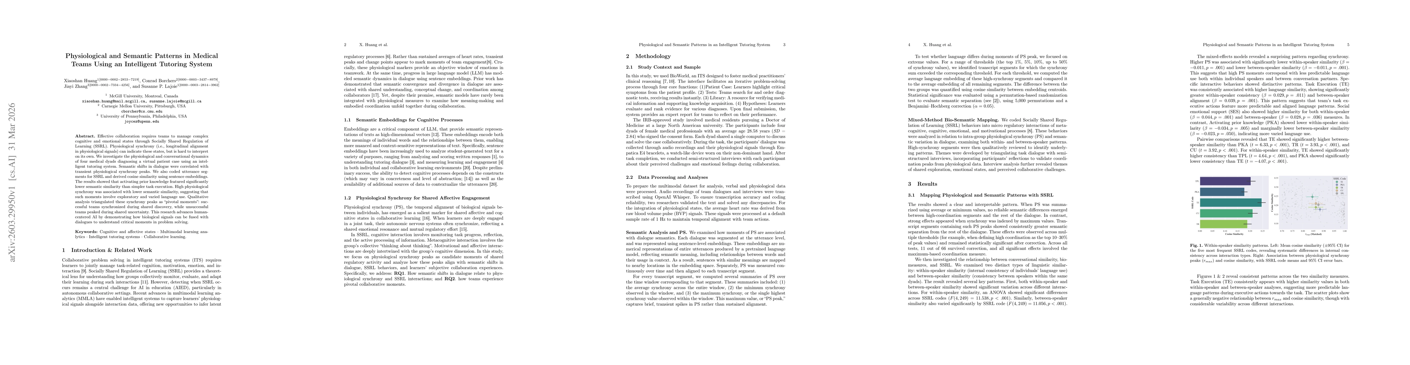 Thumbnail for Physiological and Semantic Patterns in Medical Teams Using an Intelligent Tutoring System