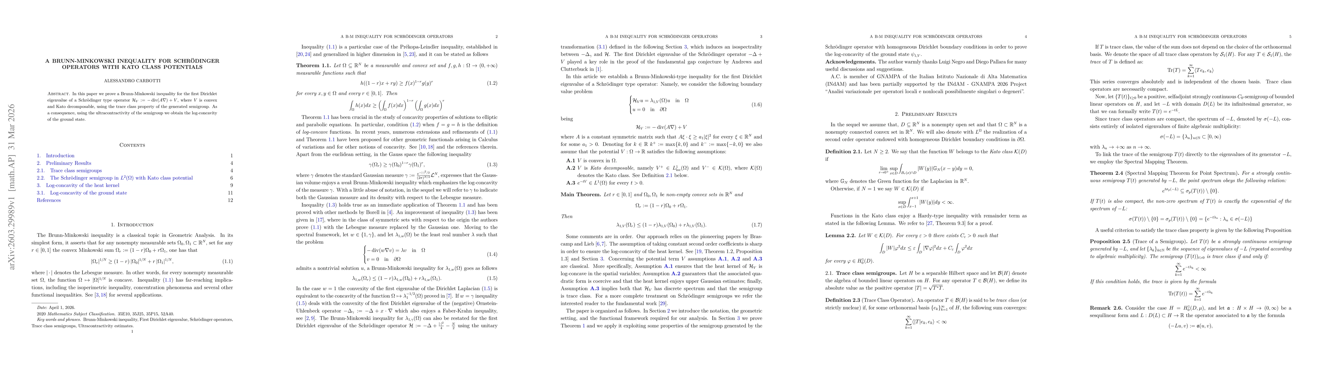 Thumbnail for A Brunn-Minkowski inequality for Schrödinger operators with Kato class potentials