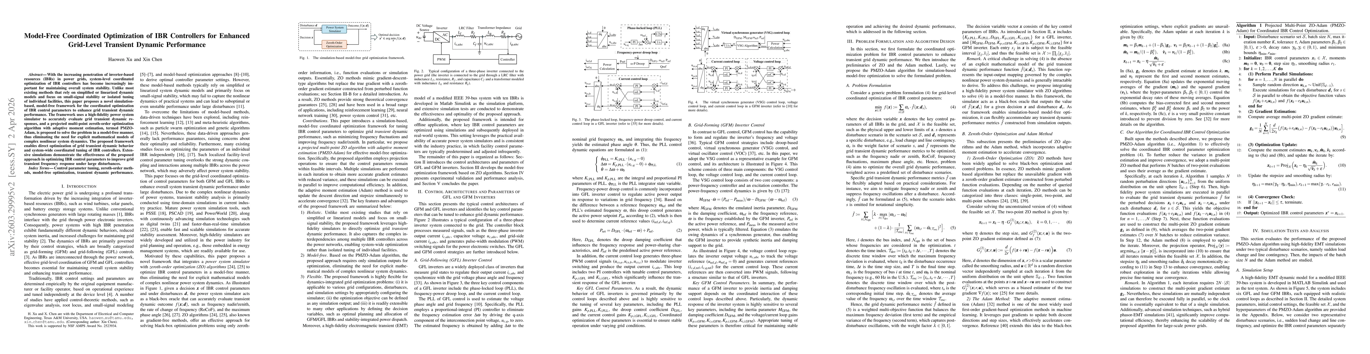 Thumbnail for Model-Free Coordinated Optimization of IBR Controllers for Enhanced Grid-Level Transient Dynamic Performance