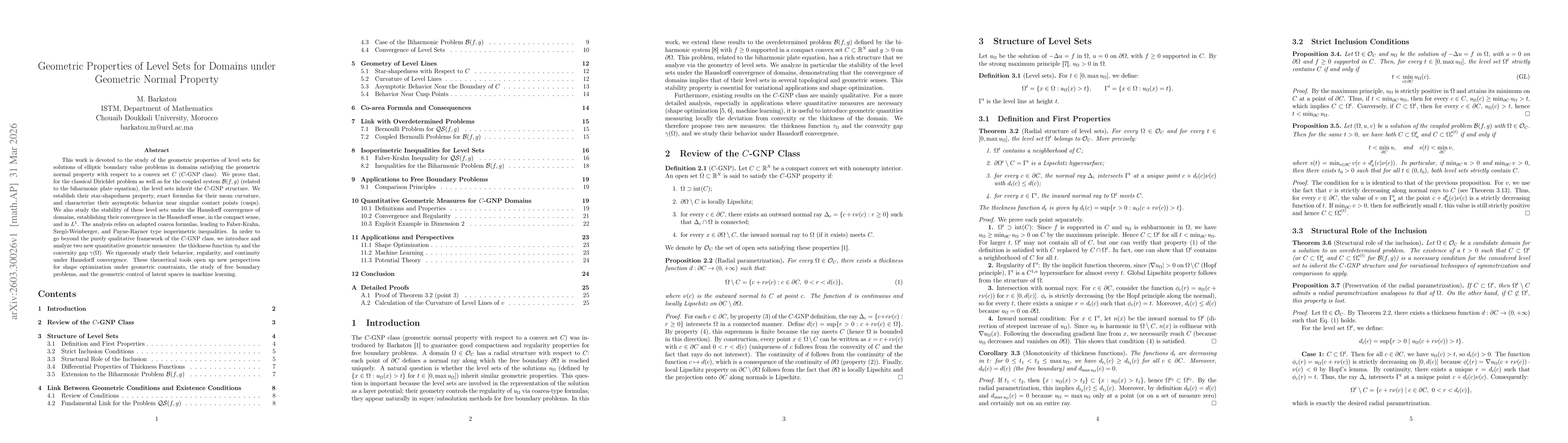 Thumbnail for Geometric Properties of Level Sets for Domains under Geometric Normal Property
