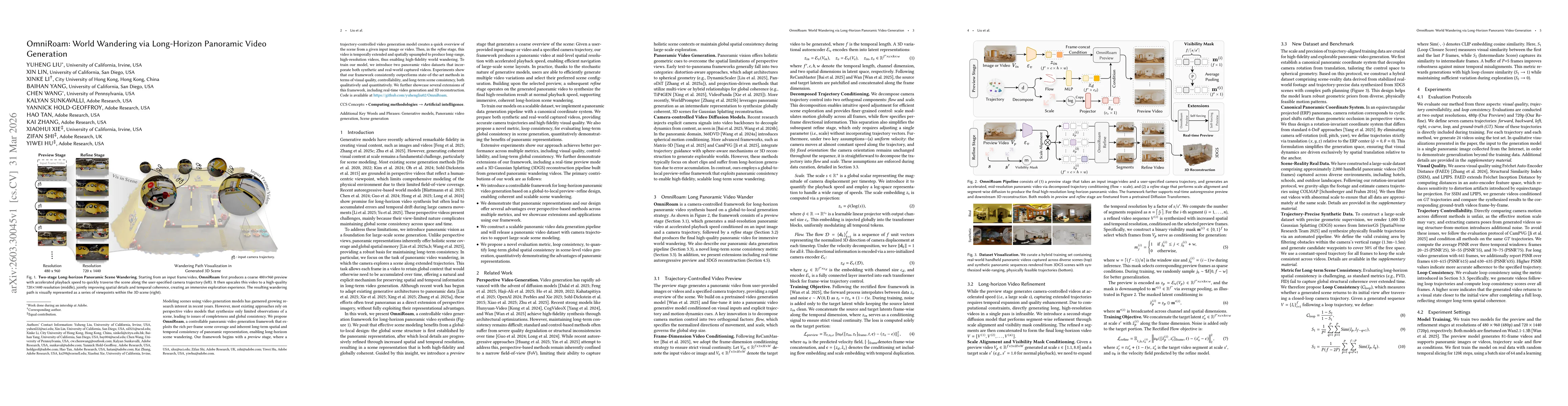 Thumbnail for OmniRoam: World Wandering via Long-Horizon Panoramic Video Generation