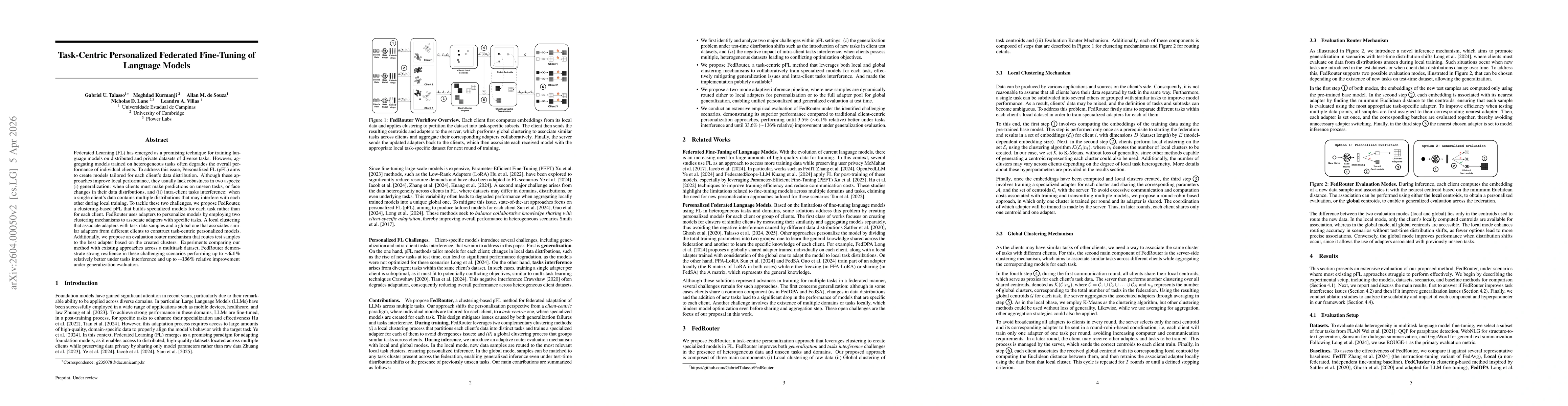 Thumbnail for Task-Centric Personalized Federated Fine-Tuning of Language Models