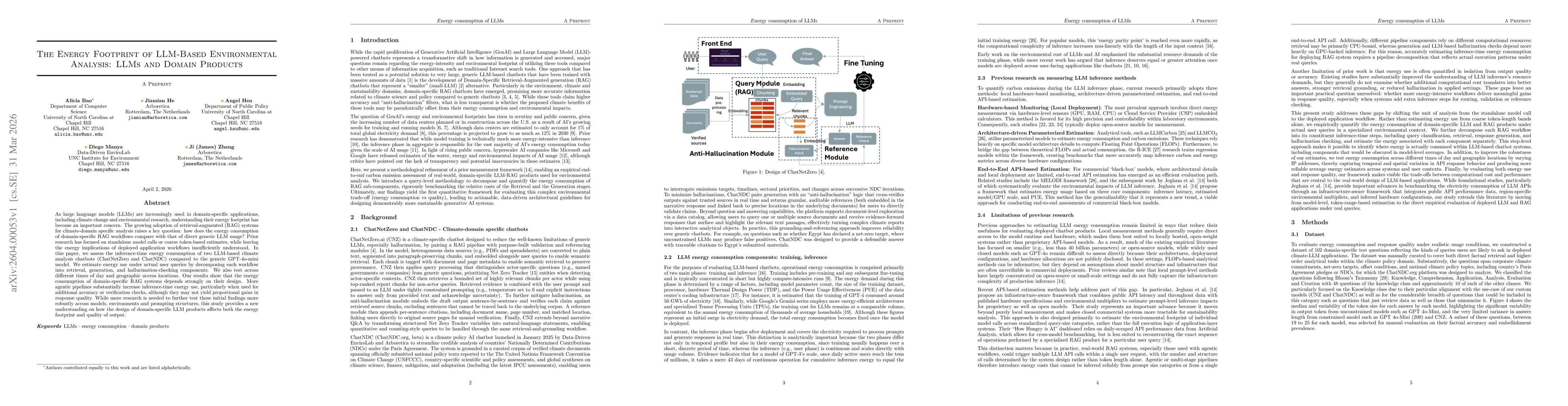 Thumbnail for The Energy Footprint of LLM-Based Environmental Analysis: LLMs and Domain Products