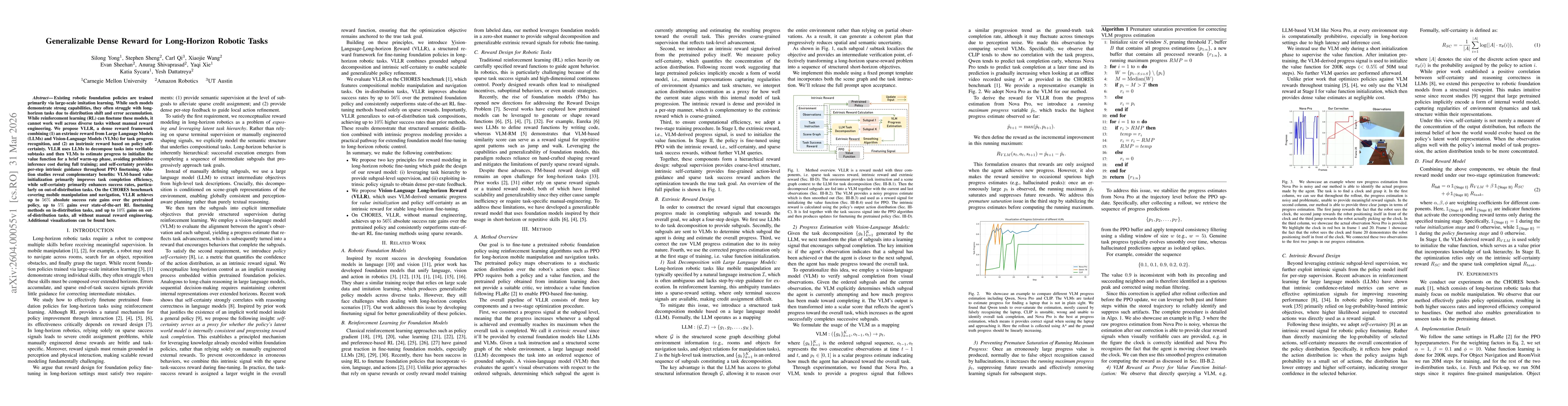 Thumbnail for Generalizable Dense Reward for Long-Horizon Robotic Tasks