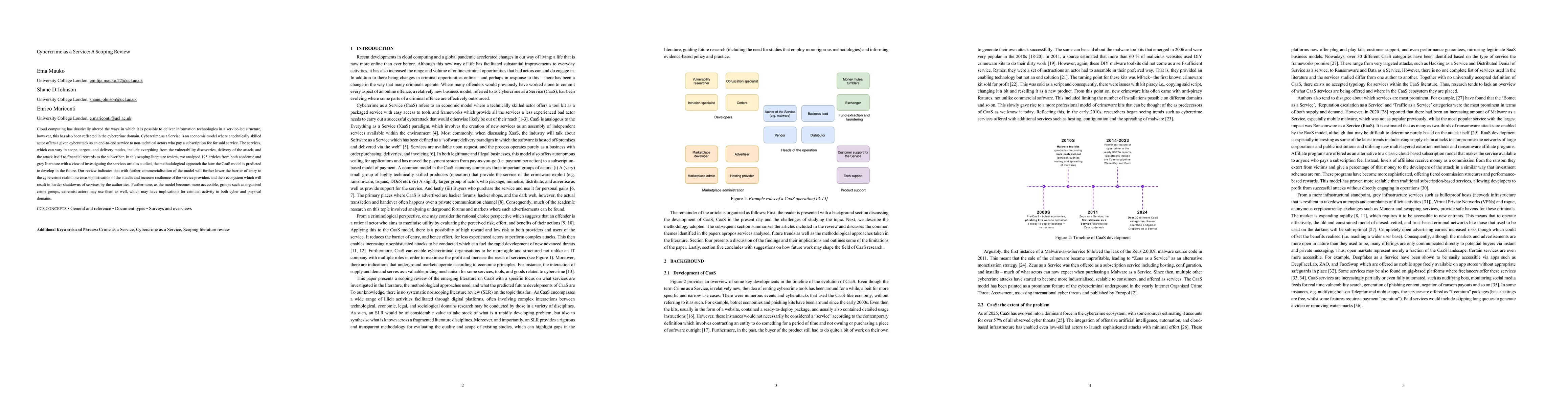 Thumbnail for Cybercrime as a Service: A Scoping Review