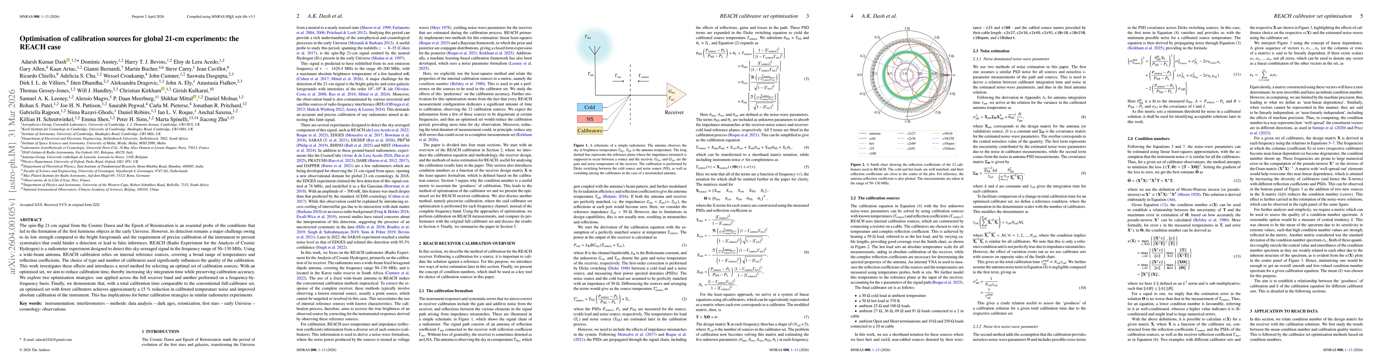 Thumbnail for Optimisation of calibration sources for global 21-cm experiments: the REACH case