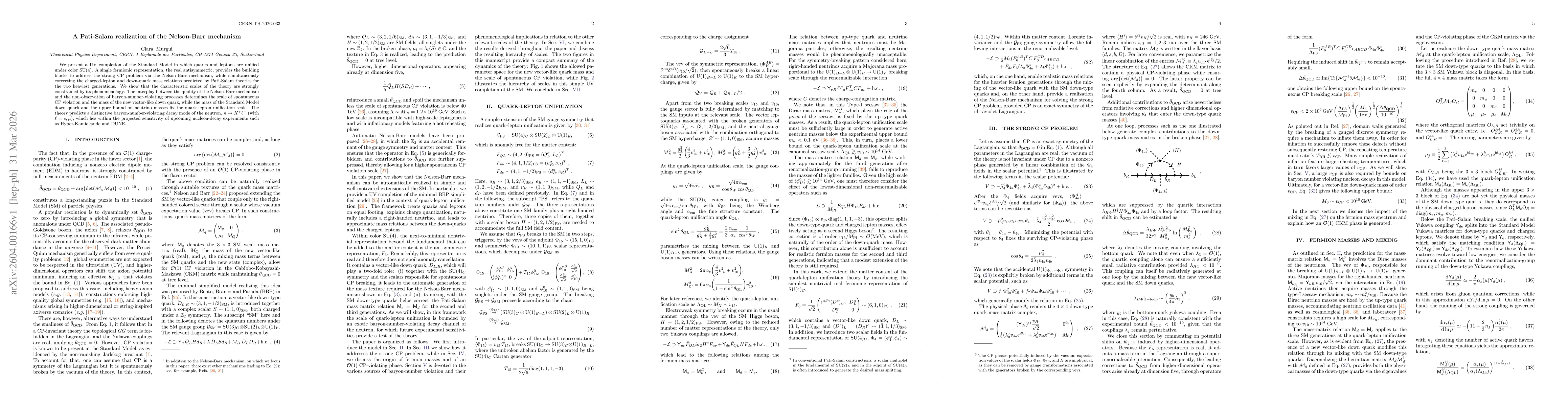 Thumbnail for A Pati-Salam realization of the Nelson-Barr mechanism