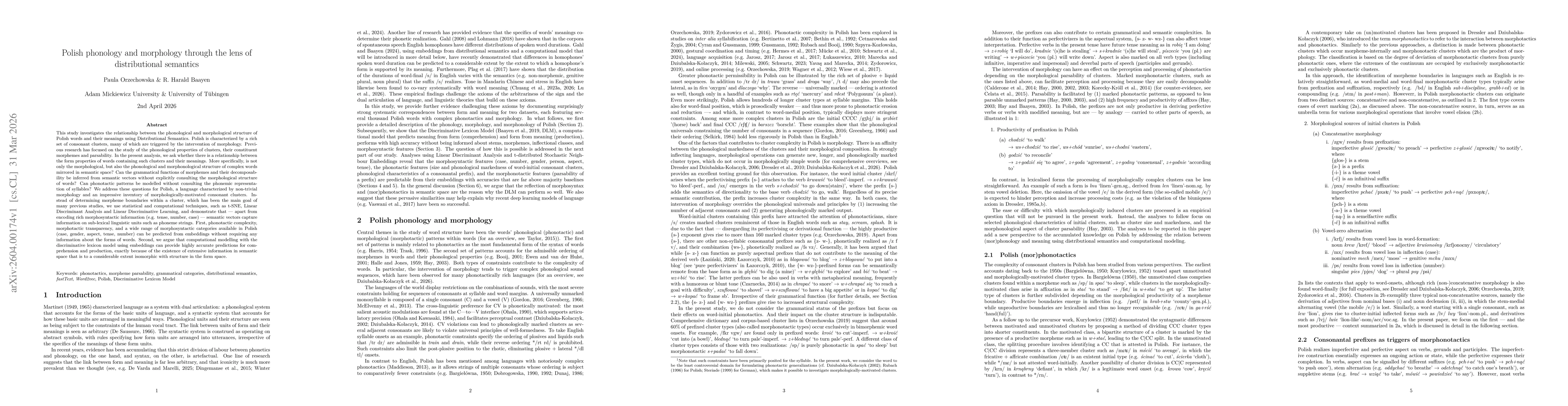 Thumbnail for Polish phonology and morphology through the lens of distributional semantics