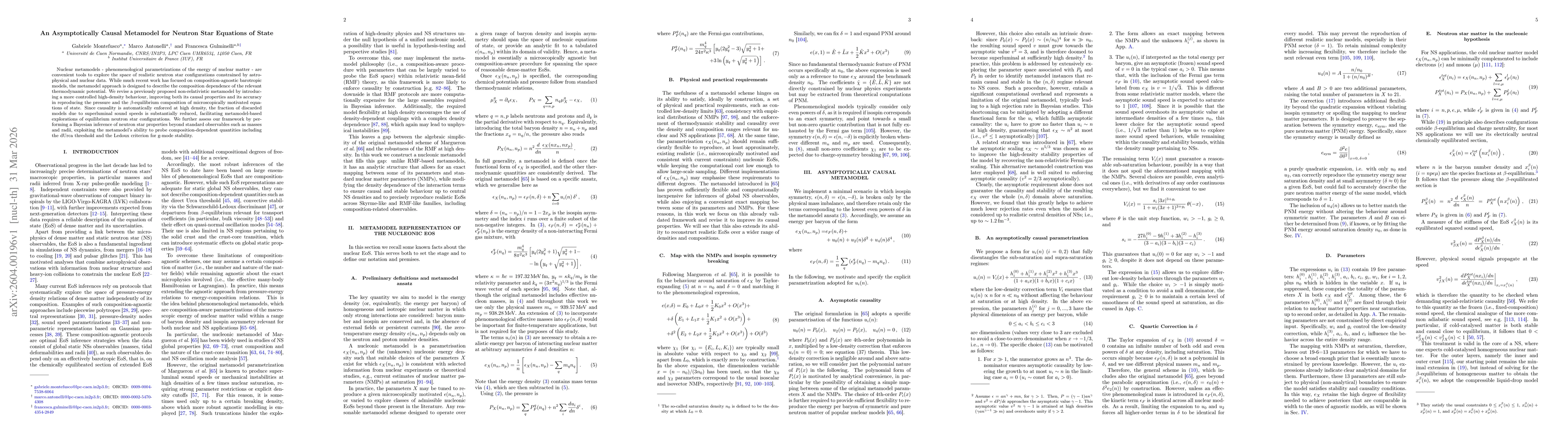 Thumbnail for An Asymptotically Causal Metamodel for Neutron Star Equations of State