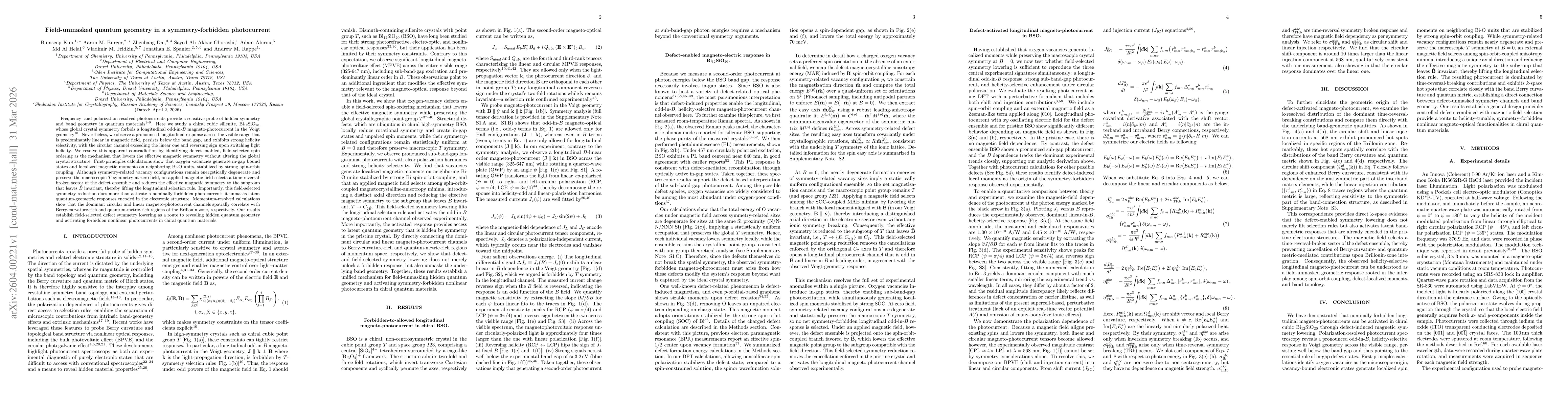 Thumbnail for Field-unmasked quantum geometry in a symmetry-forbidden photocurrent