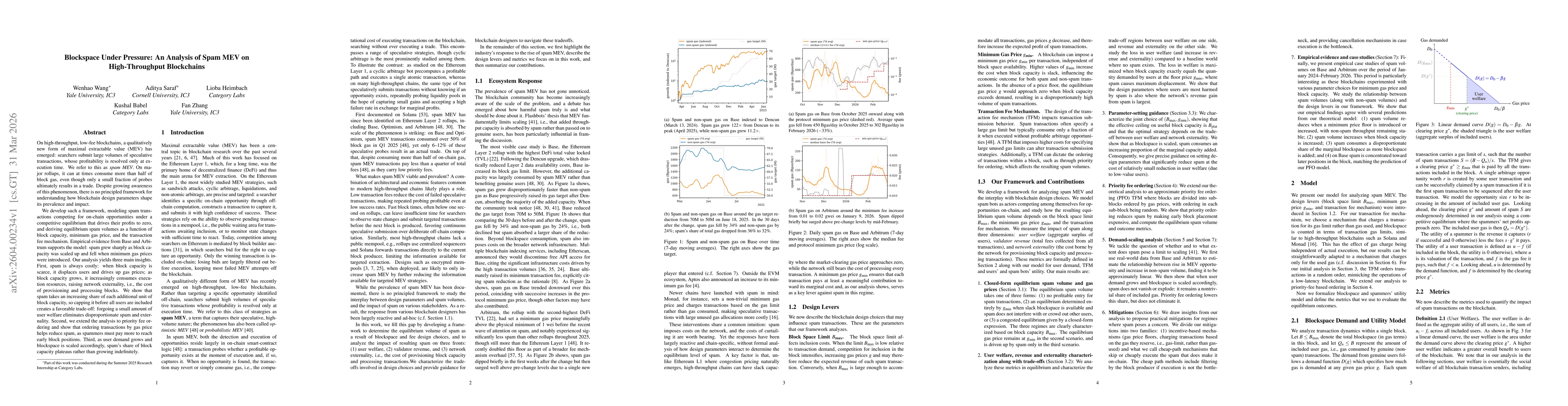 Thumbnail for Blockspace Under Pressure: An Analysis of Spam MEV on High-Throughput Blockchains