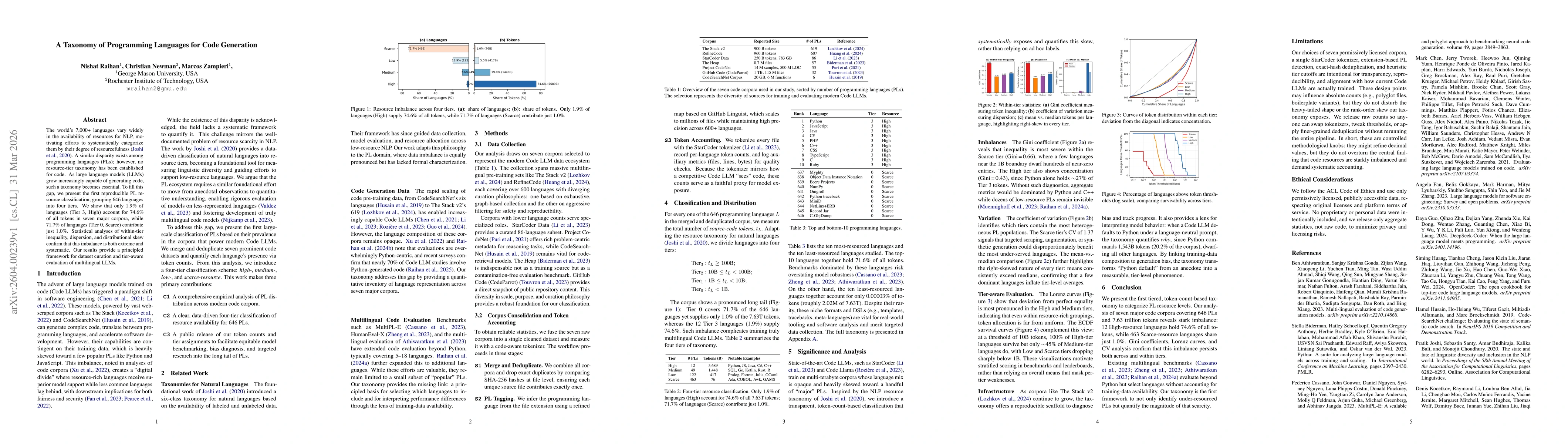 Thumbnail for A Taxonomy of Programming Languages for Code Generation
