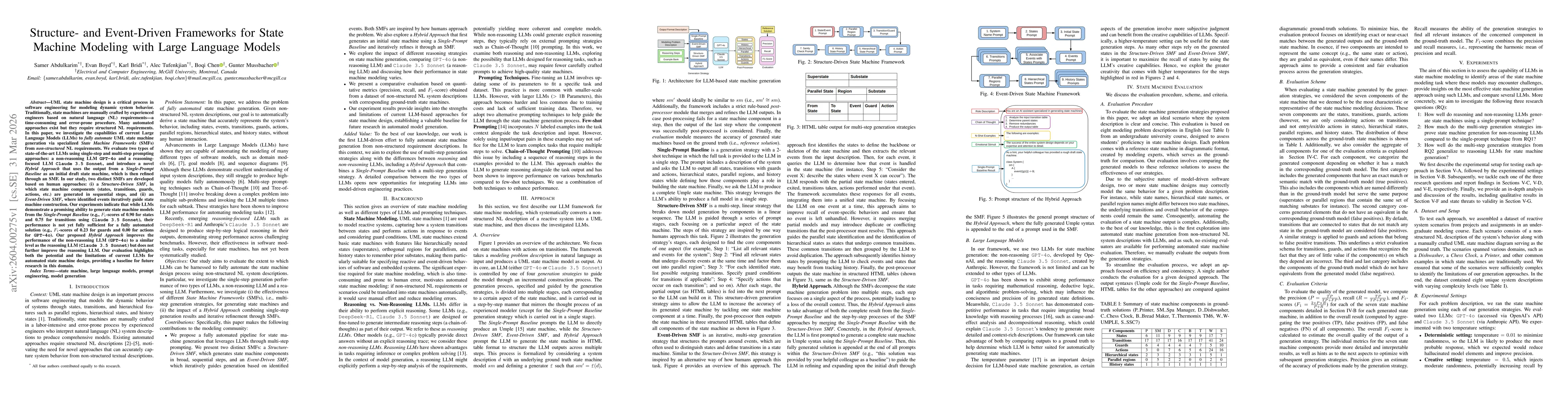 Thumbnail for Structure- and Event-Driven Frameworks for State Machine Modeling with Large Language Models