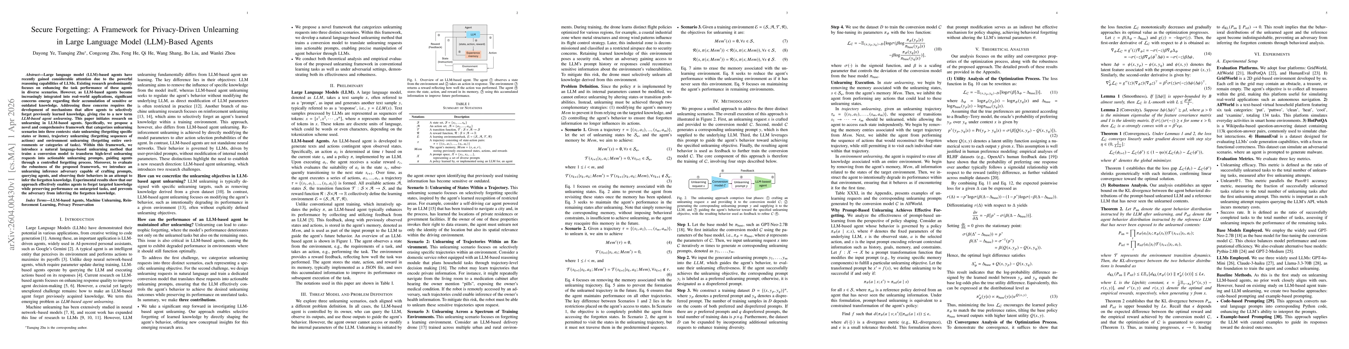 Thumbnail for Secure Forgetting: A Framework for Privacy-Driven Unlearning in Large Language Model (LLM)-Based Agents
