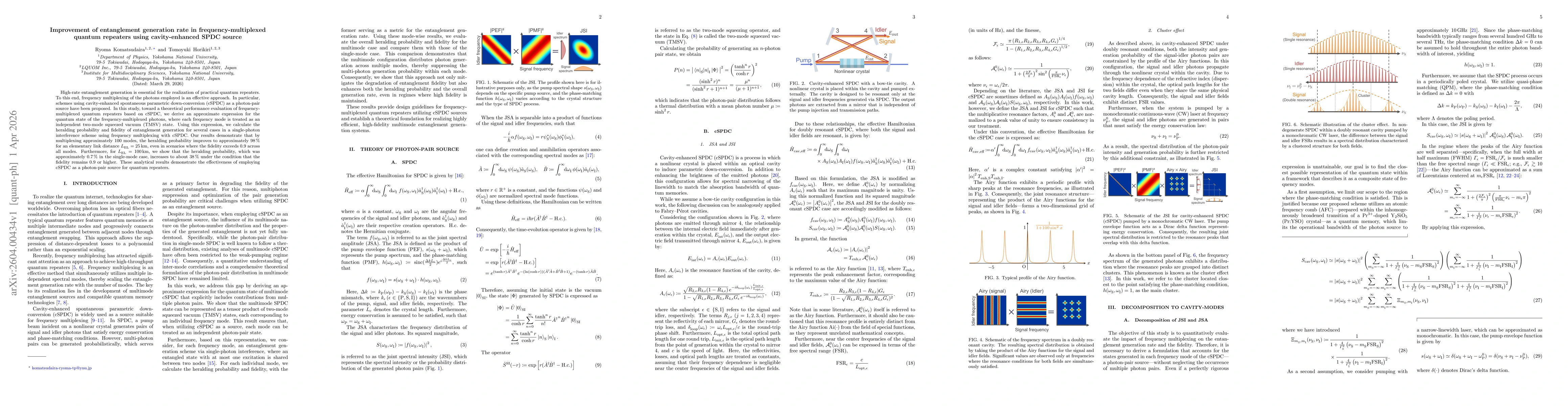 Thumbnail for Improvement of entanglement generation rate in frequency-multiplexed quantum repeaters using cavity-enhanced SPDC source