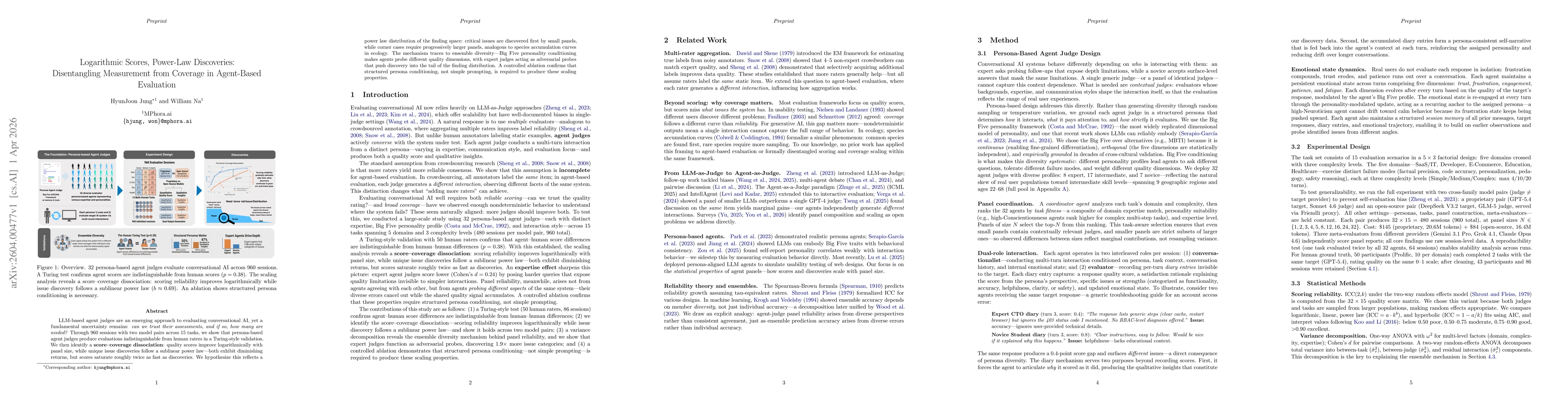 Thumbnail for Logarithmic Scores, Power-Law Discoveries: Disentangling Measurement from Coverage in Agent-Based Evaluation