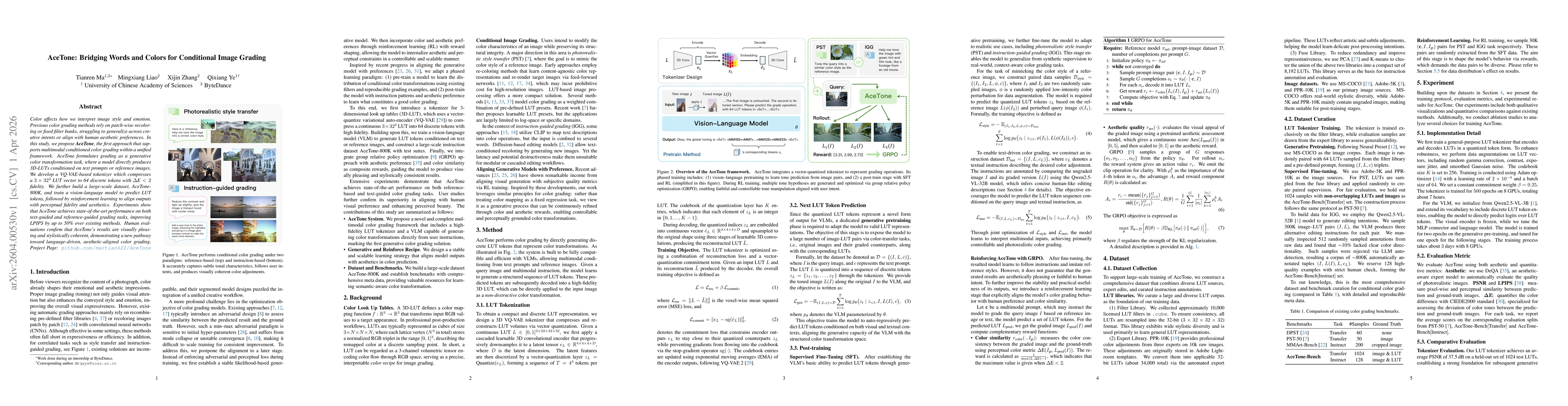 Thumbnail for AceTone: Bridging Words and Colors for Conditional Image Grading