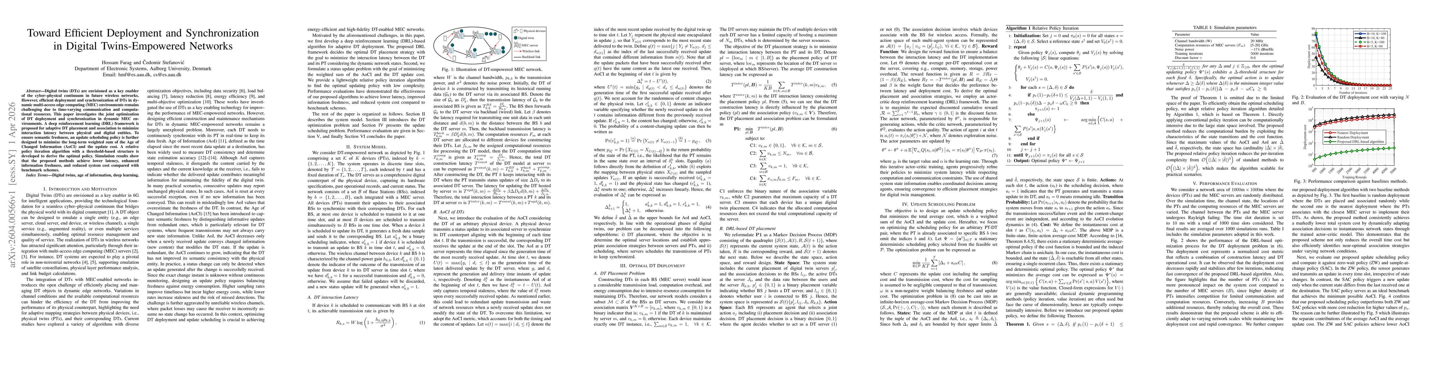 Thumbnail for Toward Efficient Deployment and Synchronization in Digital Twins-Empowered Networks