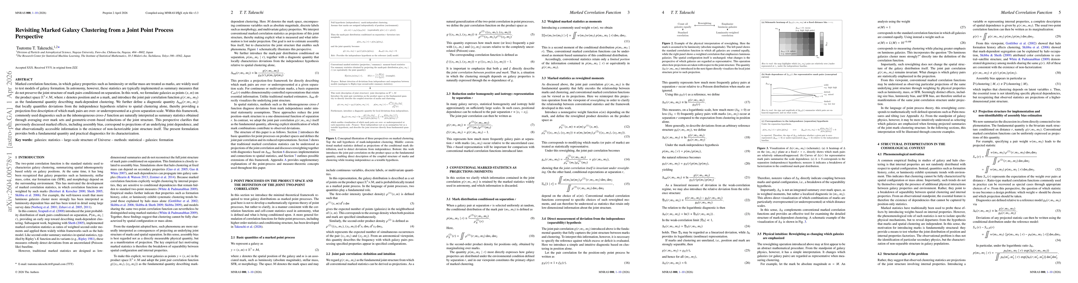 Thumbnail for Revisiting Marked Galaxy Clustering from a Joint Point Process Perspective