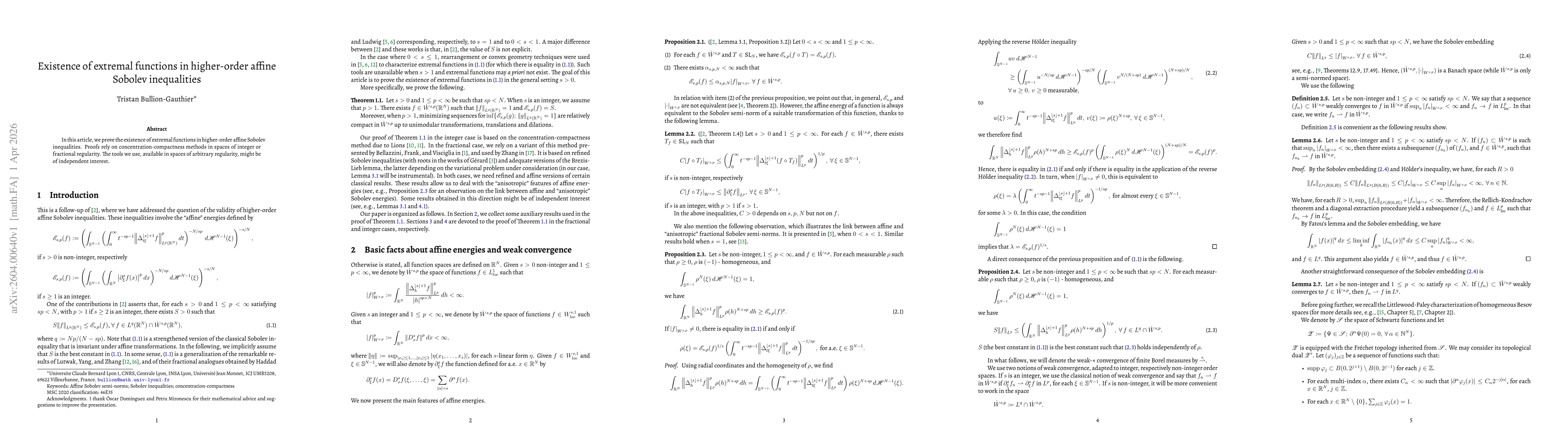 Thumbnail for Existence of extremal functions in higher-order affine Sobolev inequalities
