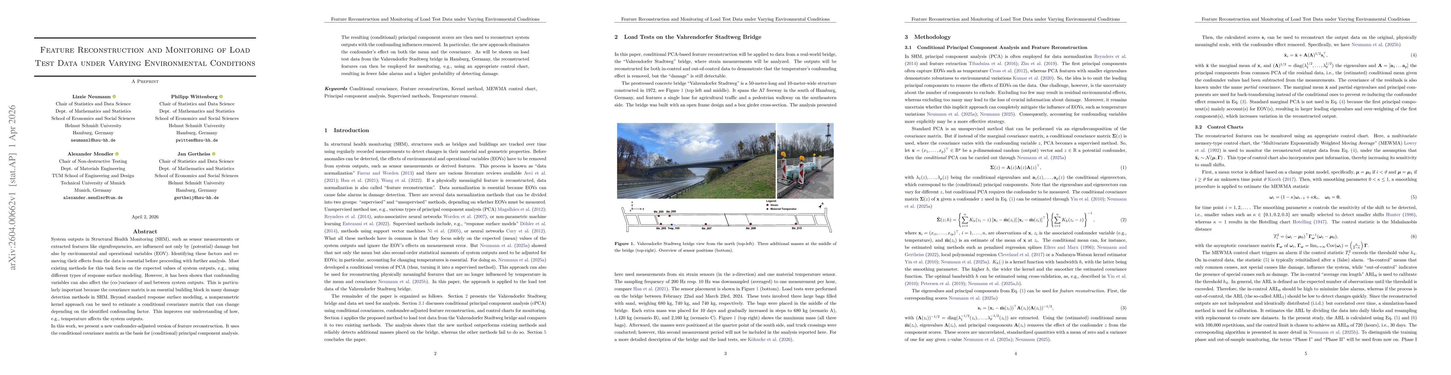 Thumbnail for Feature Reconstruction and Monitoring of Load Test Data under Varying Environmental Conditions