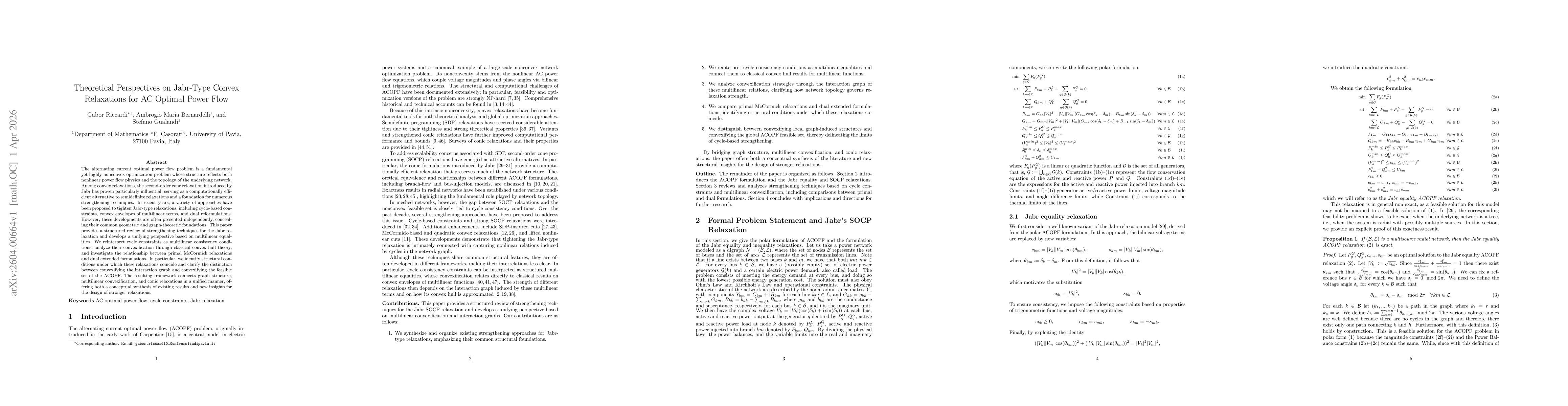 Thumbnail for Theoretical Perspectives on Jabr-Type Convex Relaxations for AC Optimal Power Flow