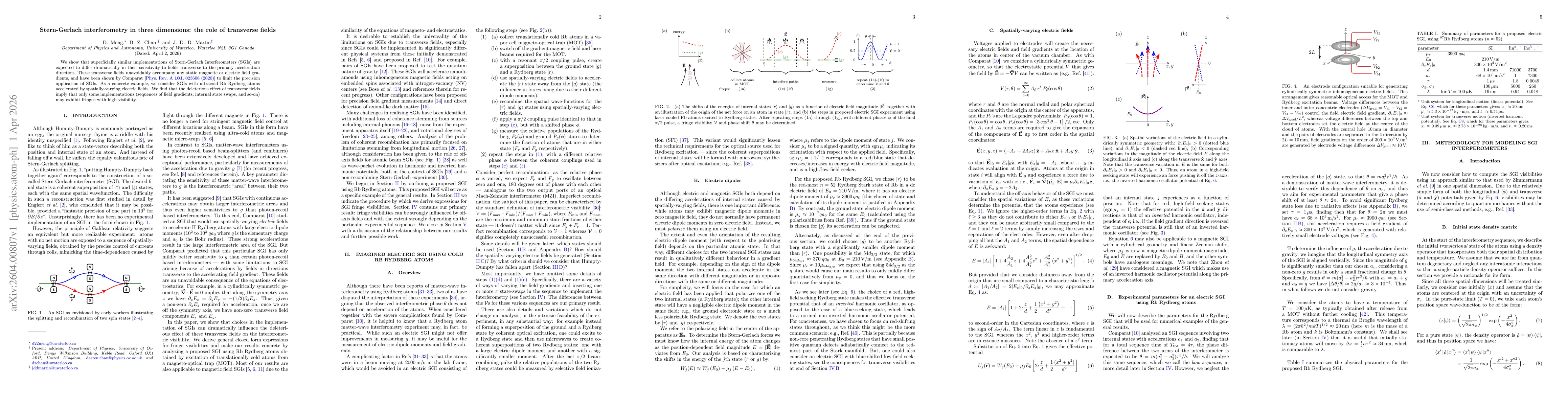 Thumbnail for Stern-Gerlach interferometry in three dimensions: the role of transverse fields