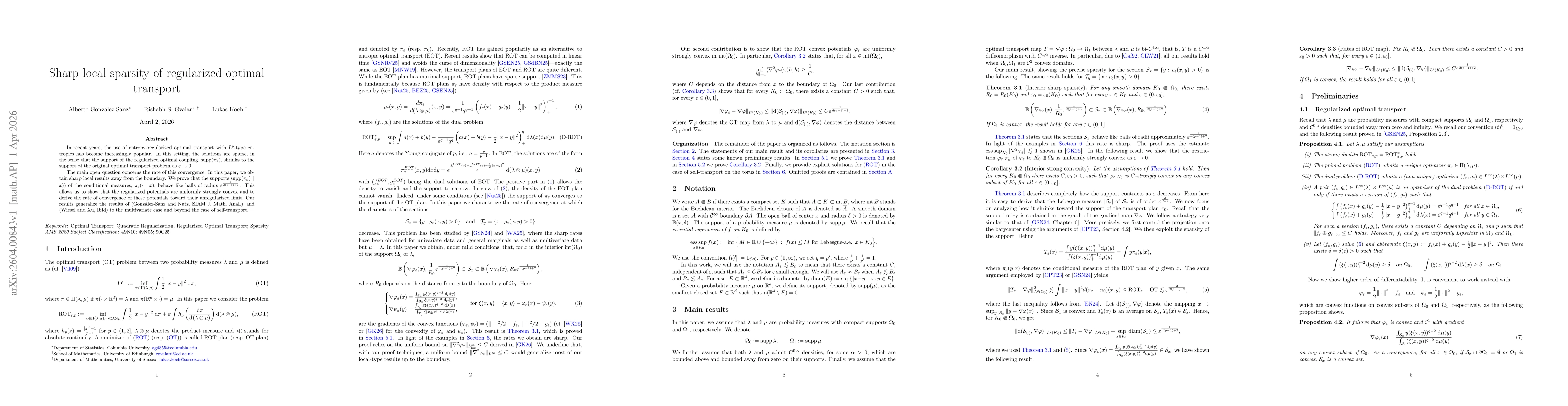 Thumbnail for Sharp local sparsity of regularized optimal transport